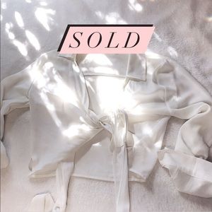 Cropped Wrap/Tie Top